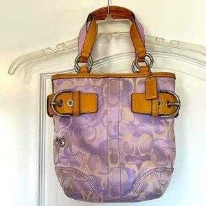 Coach purse, purple, gently used